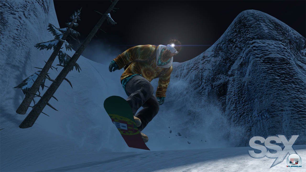 Egal ob Tag oder Nacht: Die SSX-Crew ist allzeit bereit.