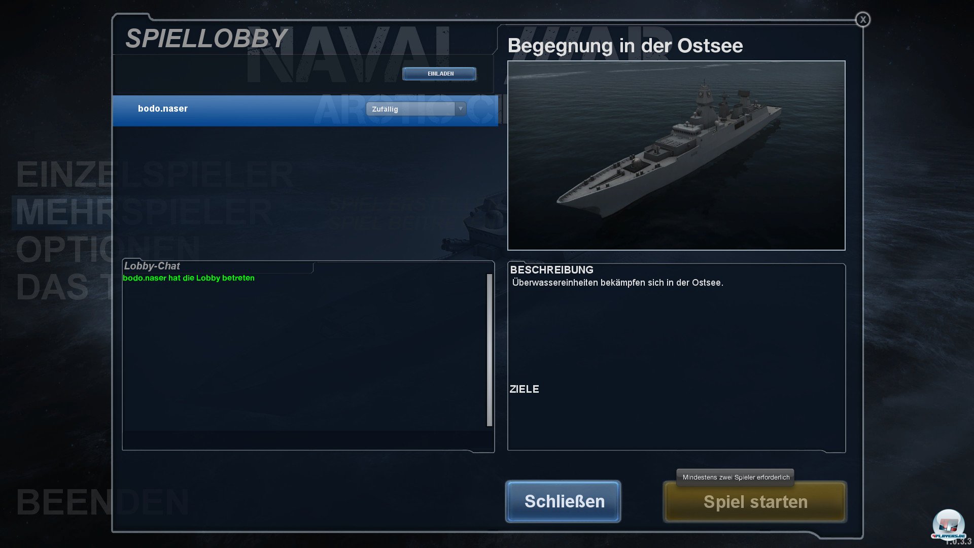 Der Multiplayer bietet Dogfights zu zweit. Allerdings finden sich kaum Mitspieler.  