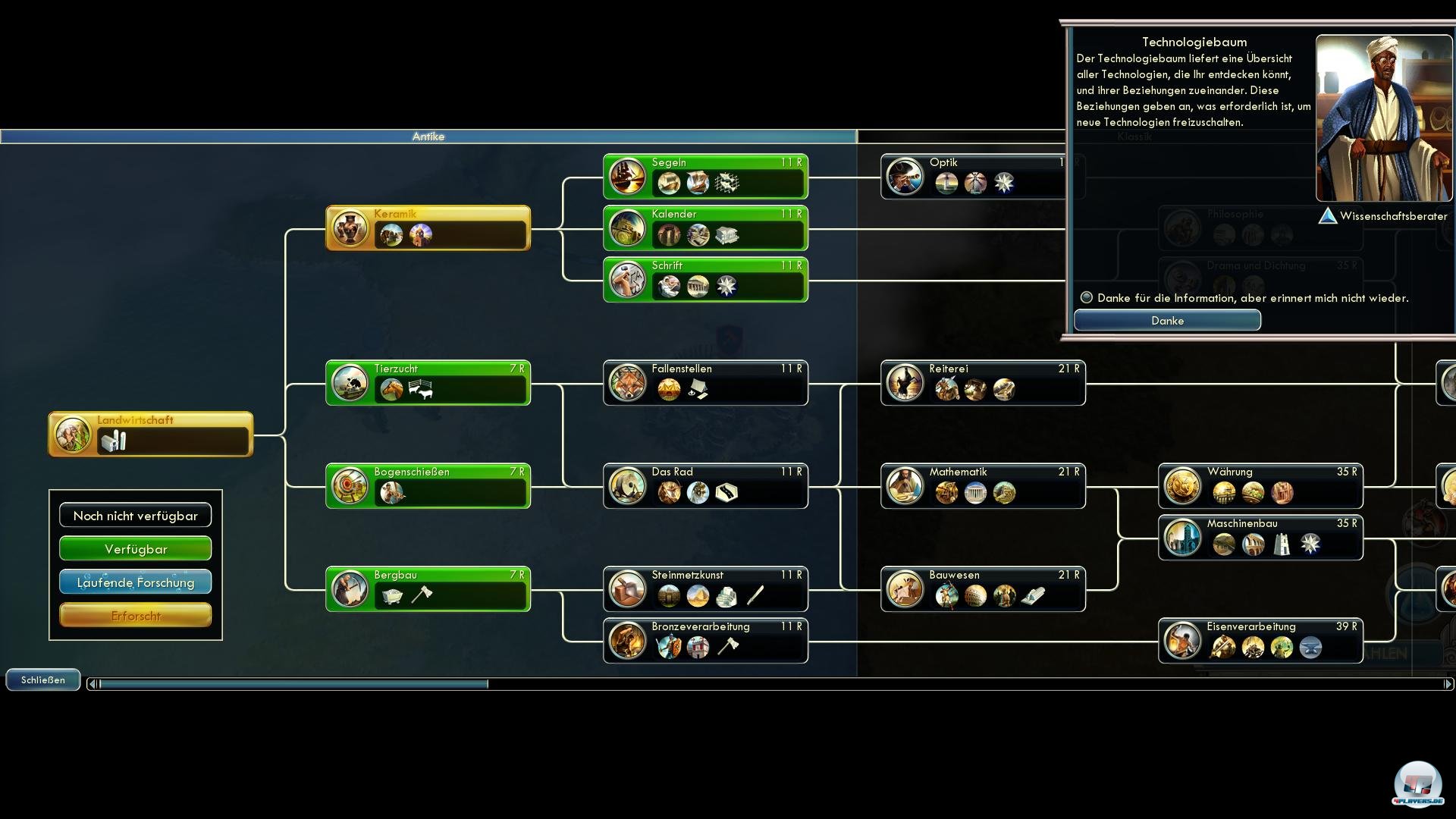 Die Technologiebäume wurden für das Dampfzeitalter angepasst.