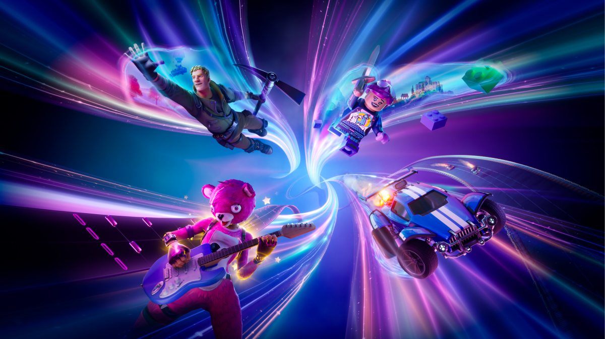 Fortnite Charaktere inklusive Lego und Racing