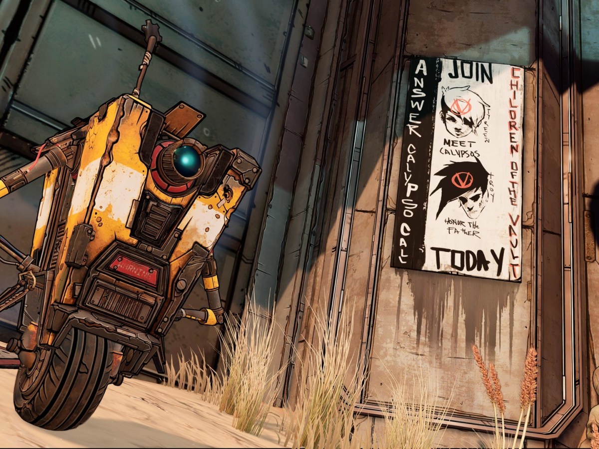 Der Roboter Claptrap aus dem Spiel Borderlands 3