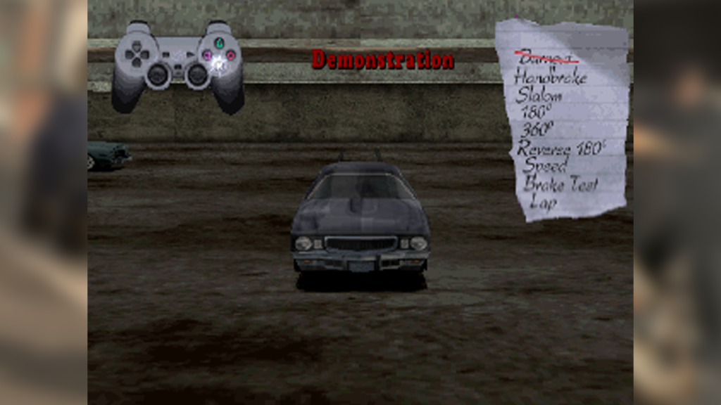 Spielszene aus dem Tutorial von Driver (1999)