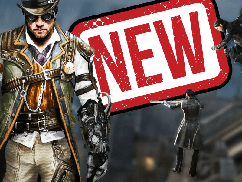 Fotomontage zu Assassin's Creed Syndicate, zeigt mitunter den männlichen, spielbaren Protagonisten.