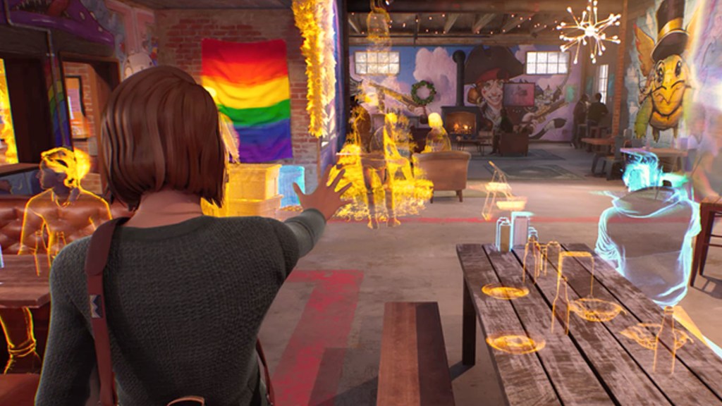 Screenshot aus Life is Strange: Double Exposure. Max nutzt eine ihrer neuen Kräfte, die Puls-Fähigkeit.