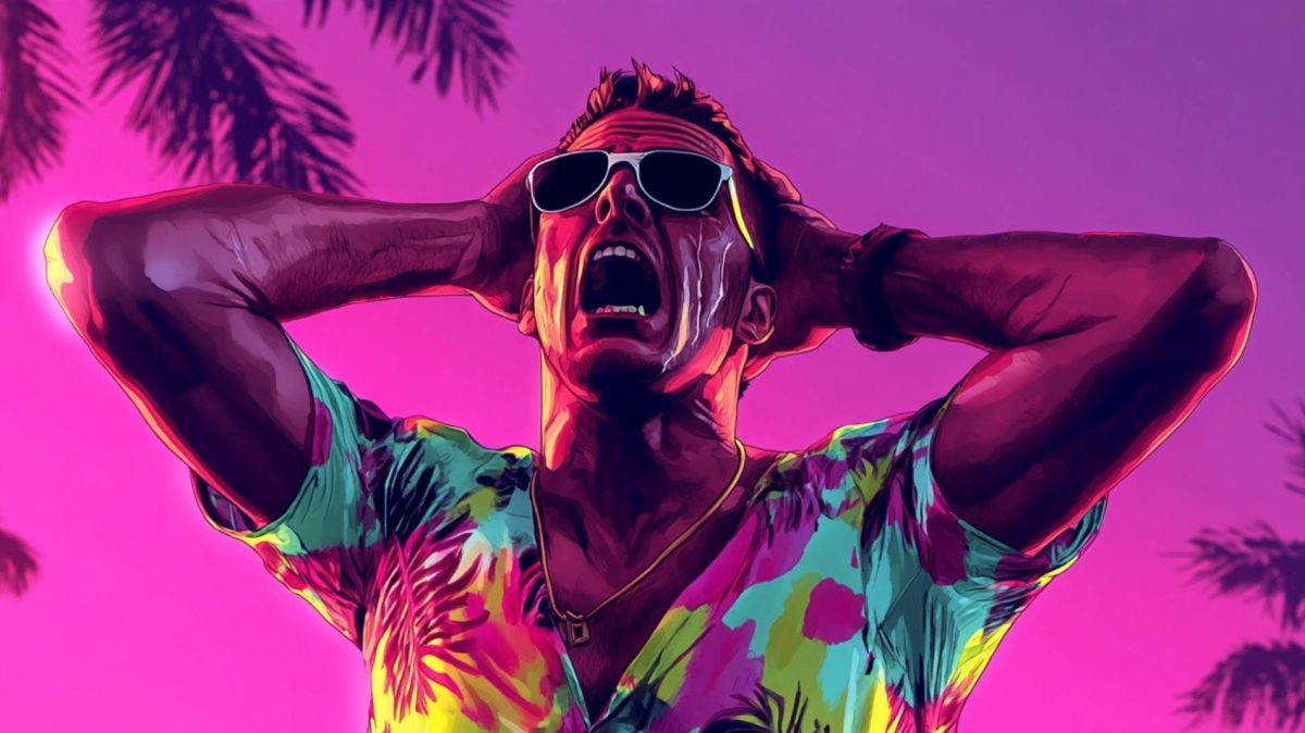 KI-generiertes Bild eines geschockten Manns im