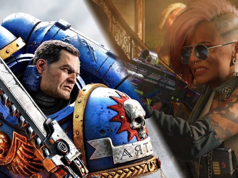 Screenshot-Collabo aus Space Marine 2 und Call of Duty: Black Ops 6.