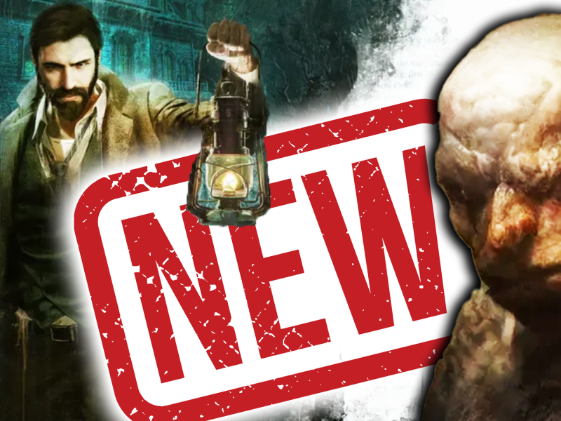 Eine Bildmontage, die Konzeptzeichnungen der beiden Spiele Call of Cthulhu von Cyanide Studio und Call of Cthulhu: Dark Corners of the Earth von Headfirst Productions zeigt.