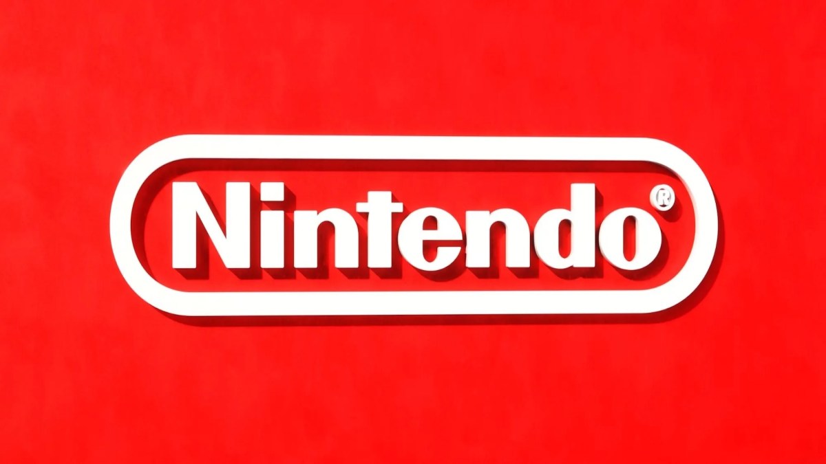 Das weiß-rote Logo von Nintendo.