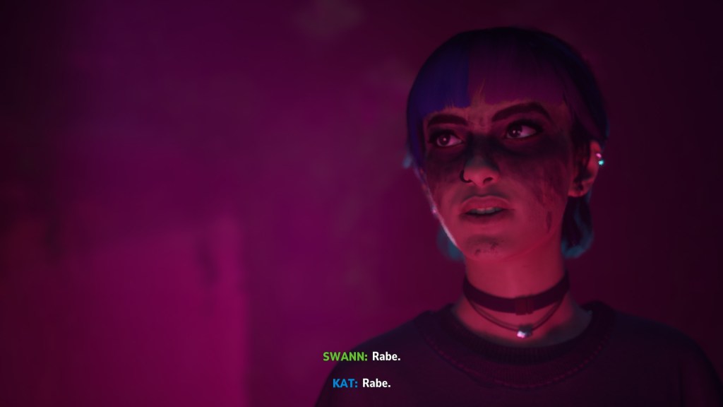 Screenshot aus Lost Records: Tape 2 Rage. Zu sehen ist der Charakter Nora.