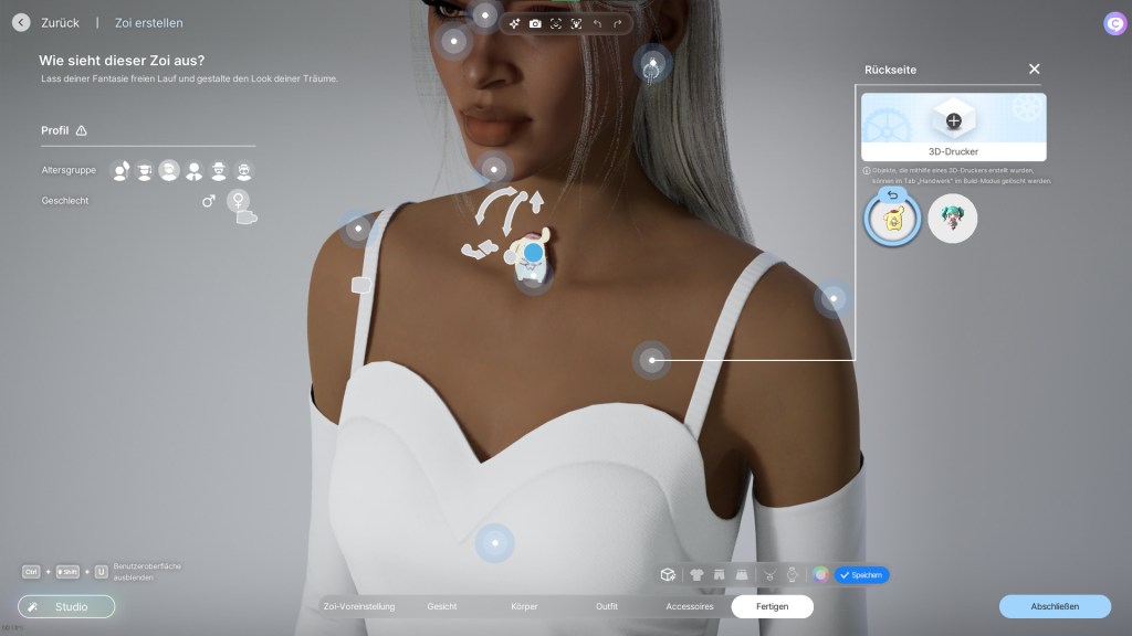 Eigenes Item als Accessoire in inZOI