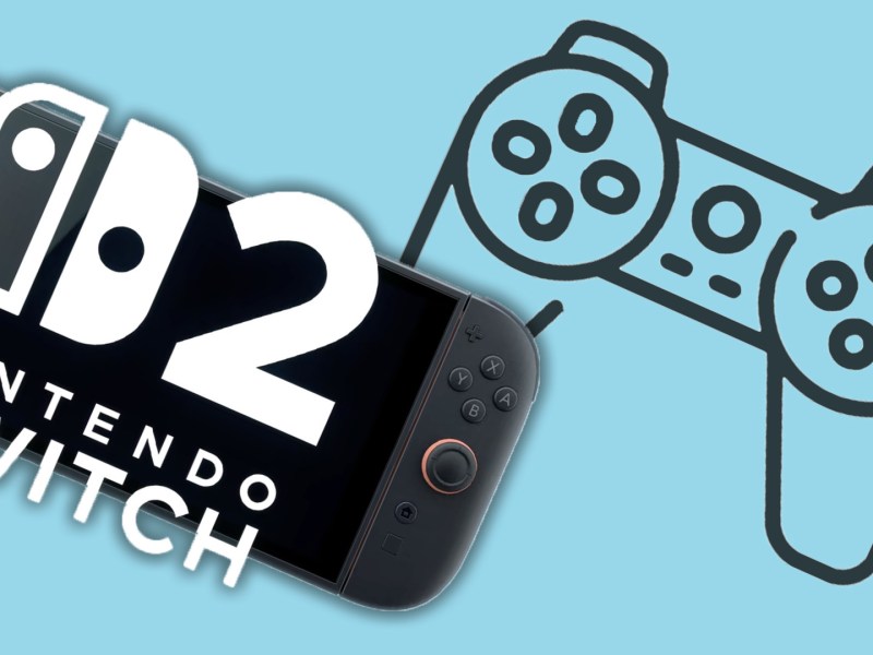 Eine Nintendo Switch 2 neben einem Symbol für einen Controller
