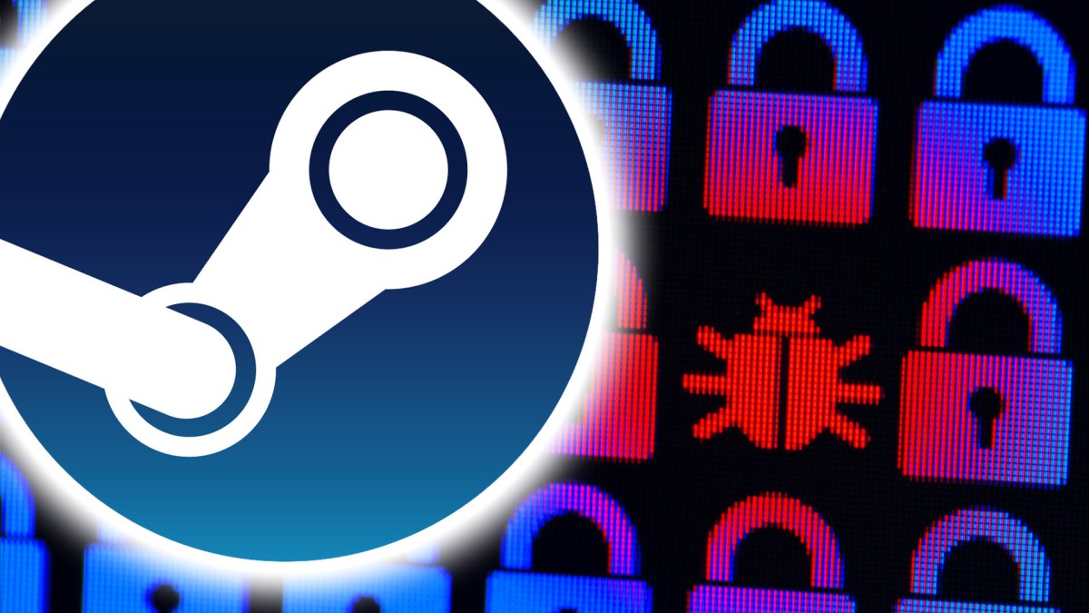 Eine Bildmontage zur Vertriebsplattform Steam.