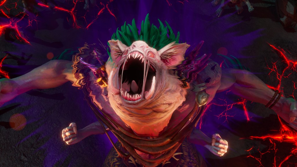 Screenshot aus Sunderfolk, welches den Feindtyp Oger zeigt.