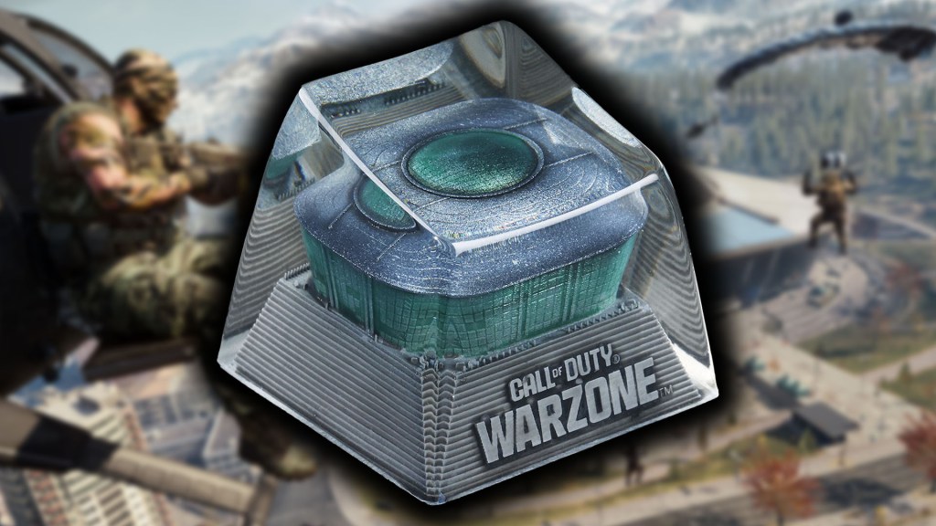 Eine Produktbild von der Tastenkappe zu Call of Duty: Warzone.