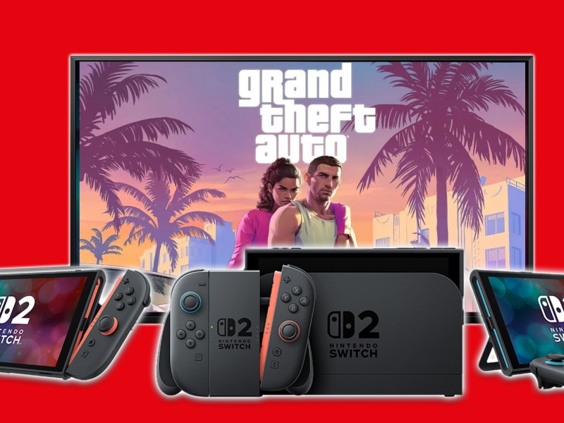 Eine Nintendo Switch 2 mit GTA 6 darauf.