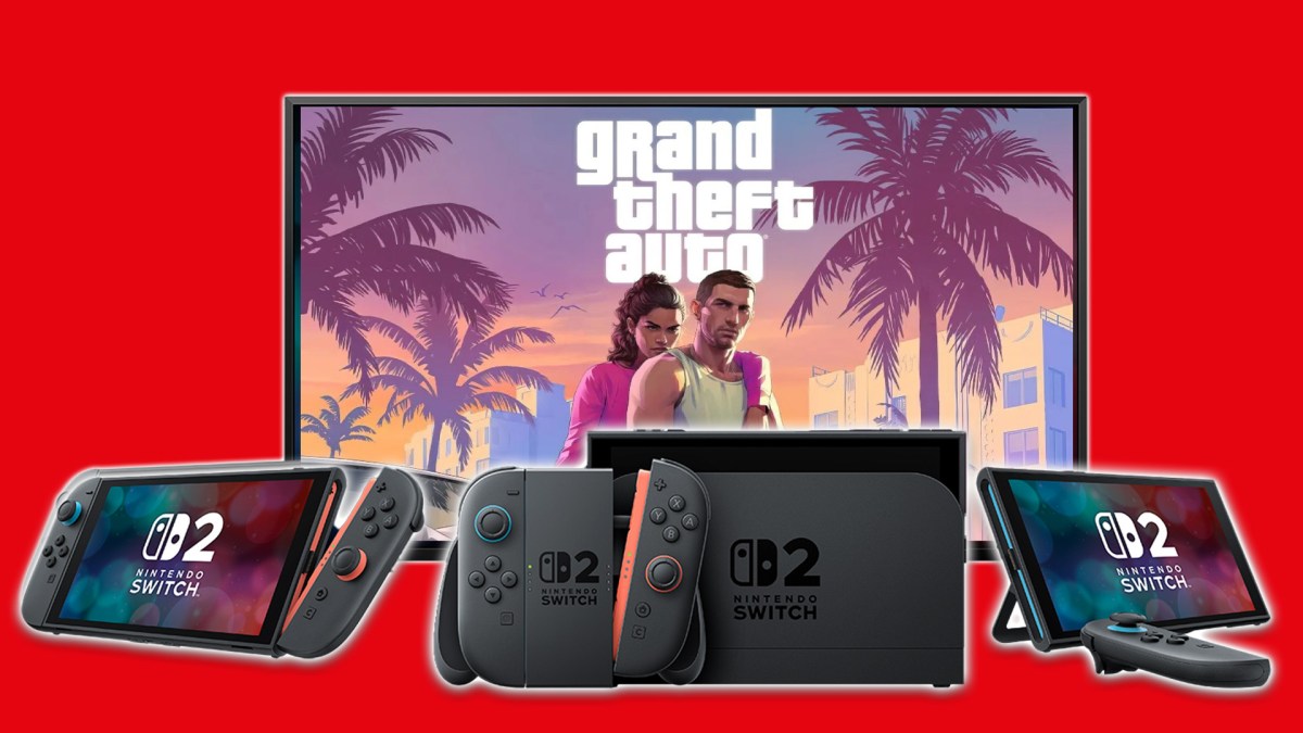 Eine Nintendo Switch 2 mit GTA 6 darauf.