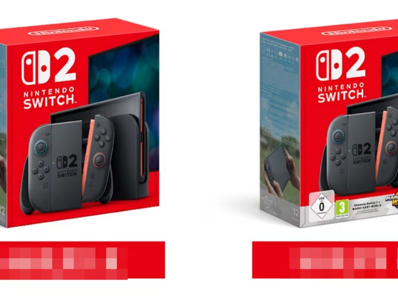 Screenshot vom Preis der Nintendo Switch 2