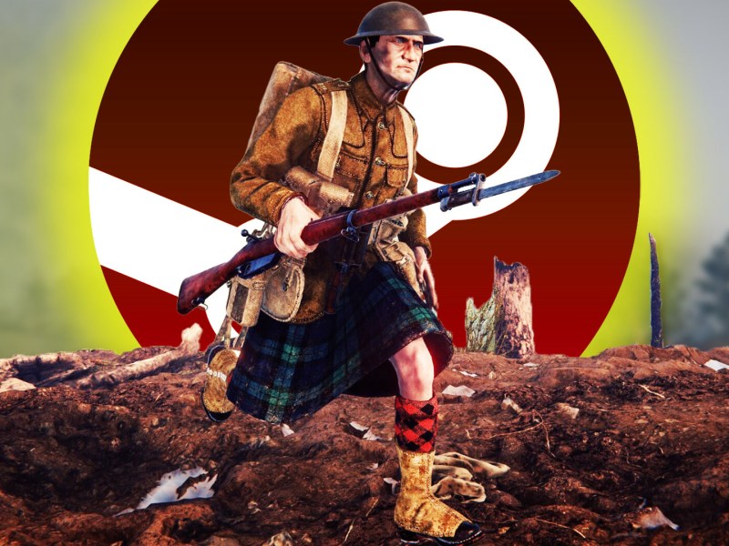 Eine Bildmontage zum Action-Spiel Over The Top: WWI.