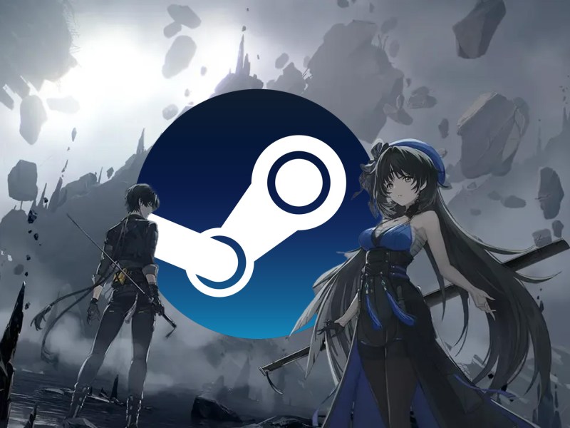 Wuthering Waves Artwork mit dem Steam-Logo