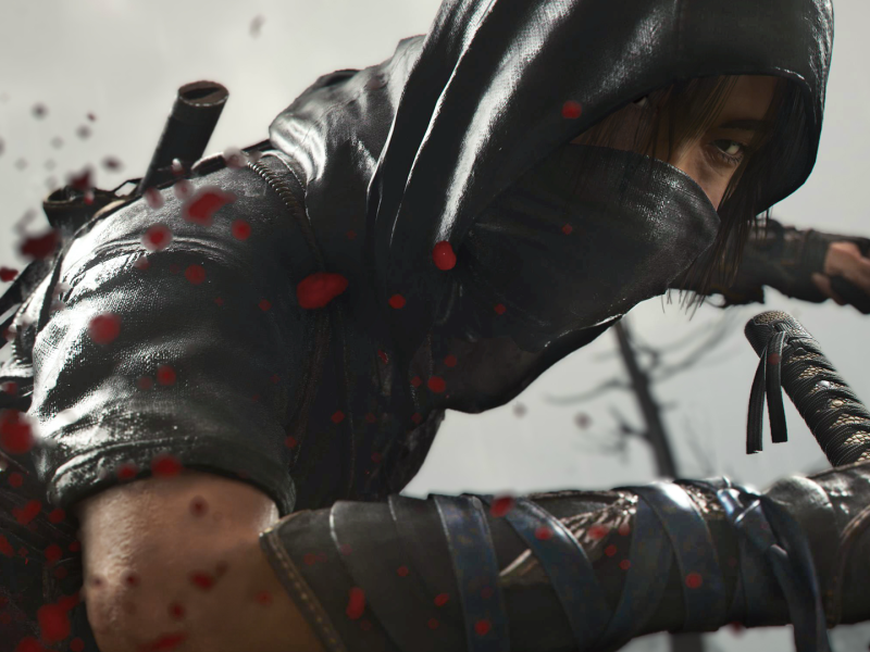 Screenshot aus Assassin's Creed Shadows, auf dem eine Nahaufnahme von Naoe zu sehen ist.