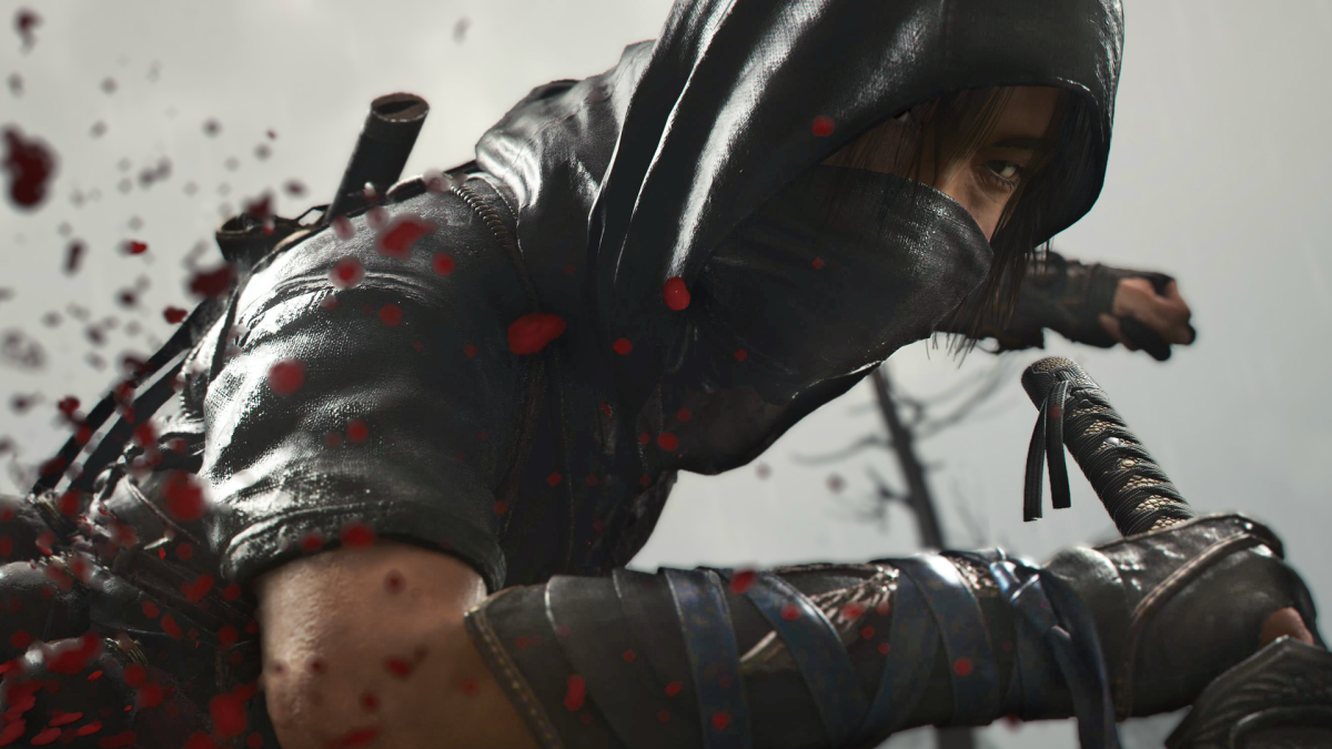 Screenshot aus Assassin's Creed Shadows, auf dem eine Nahaufnahme von Naoe zu sehen ist.