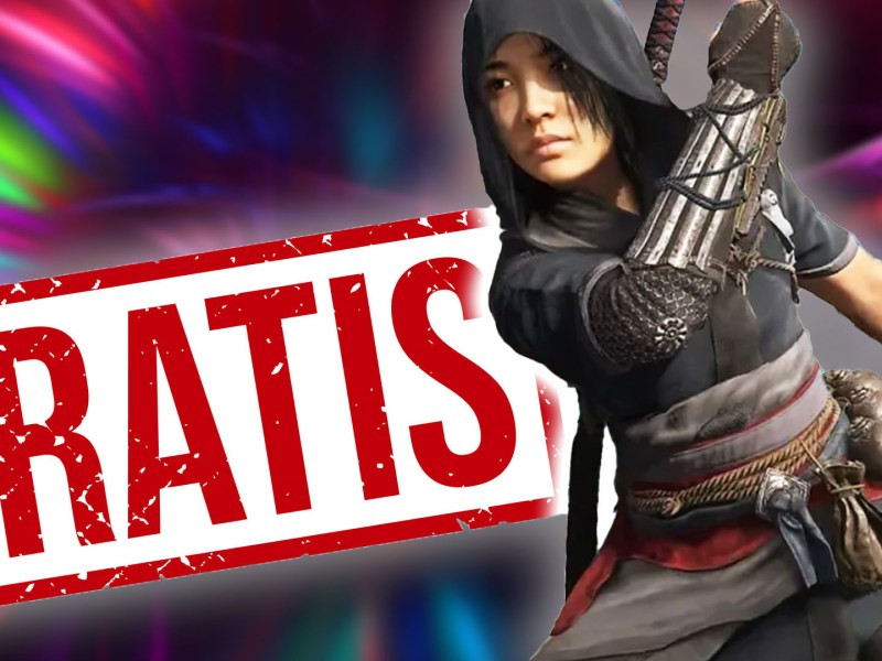 Eine Bildmontage mit Fujibayashi Naoe, der Heldin aus Assassin's Creed Shadows.