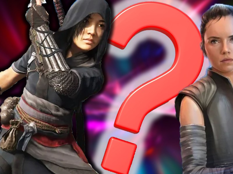 Eine Bildmontage zu Star Wars und Assassin's Creed.