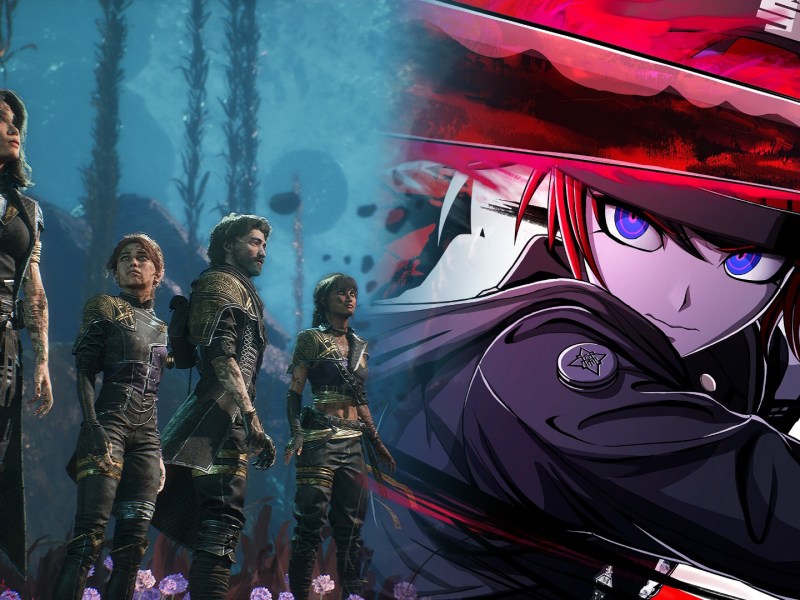 Eine Collage aus Clair Obscur: Expedition 33 und The Hundred Line -Last Defense Academy-.