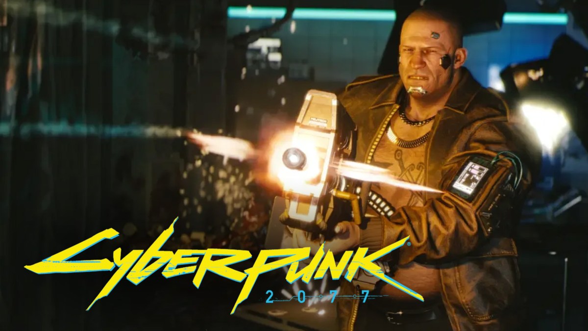 Bild zu Cyberpunk 2077 mit Logo des Spiels