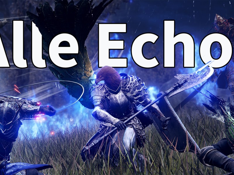 Ein Screenshot von Elden Ring: Nightreign mit dem Schriftzug Alle Echos.