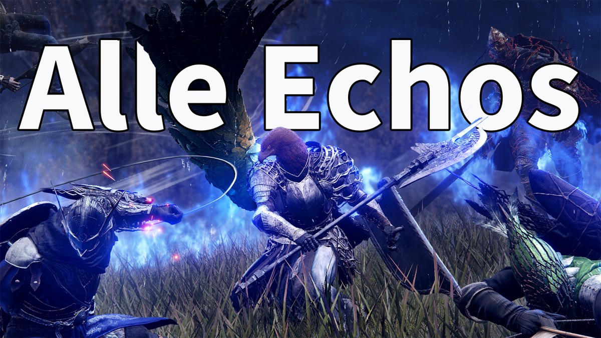 Ein Screenshot von Elden Ring: Nightreign mit dem Schriftzug Alle Echos.