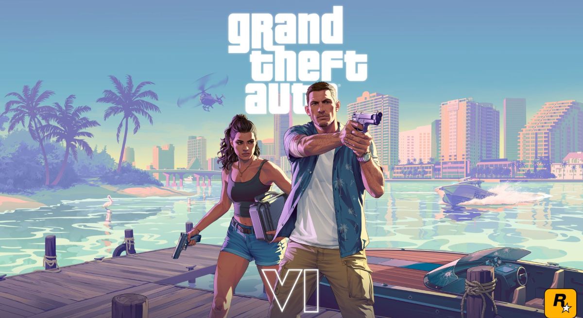 Jason und Lucia mit GTA 6 Logo