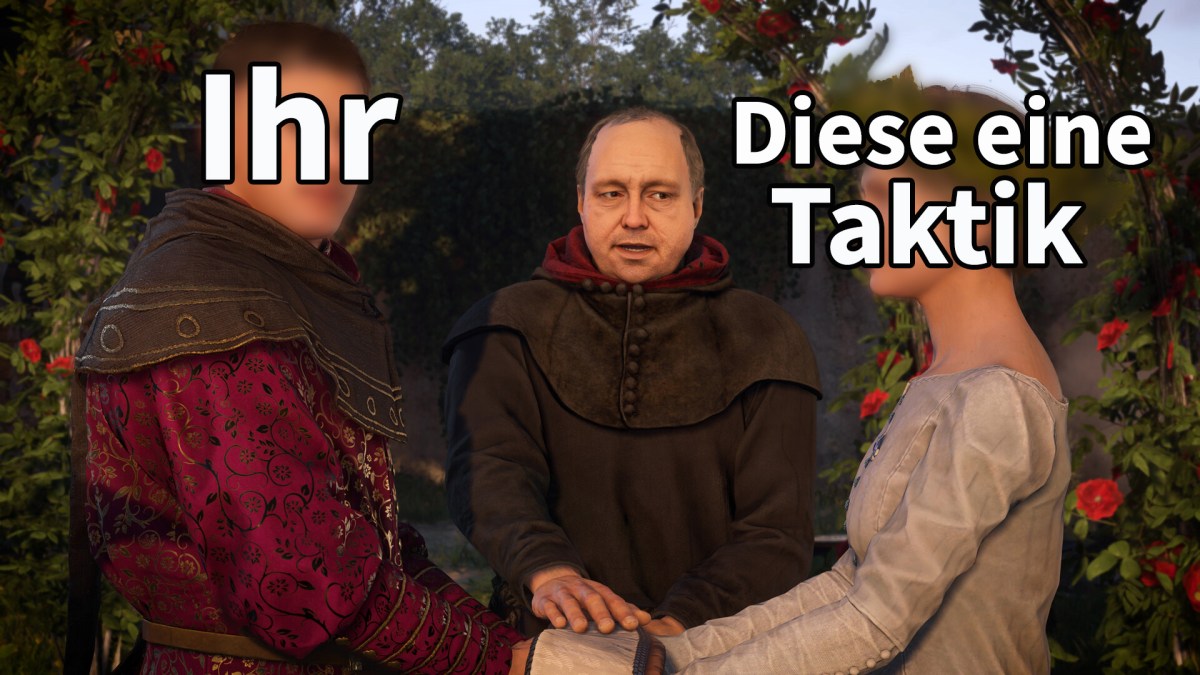 Ein Screenshot von Kingdom Come Deliverance 2 mit Schrift darauf.