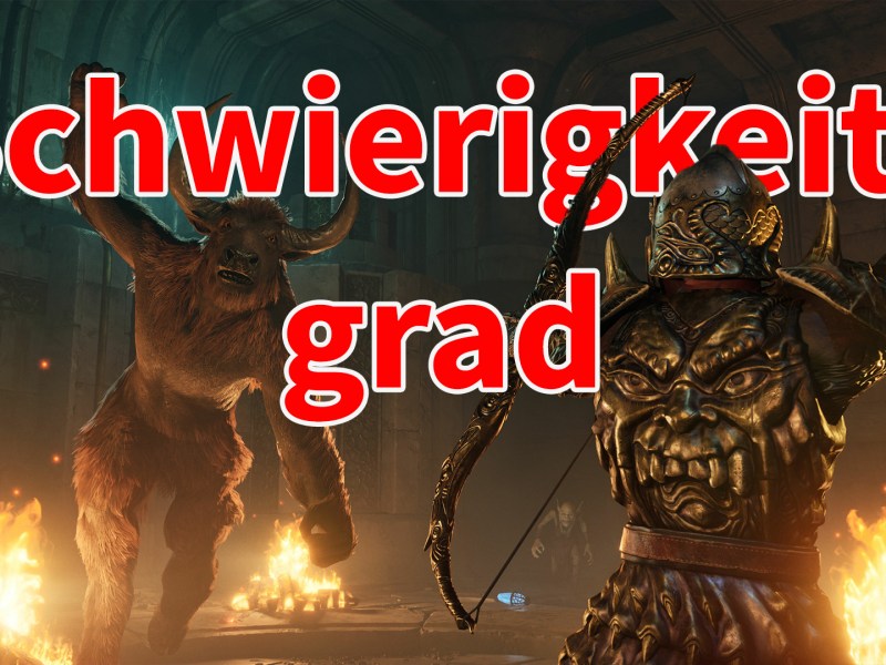 Ein Screenshot aus Oblivion mit rotem Schriftzug.