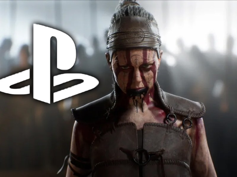 Promobild zu Senua's Saga: Hellblade 2 mit dem PlayStation-Logo