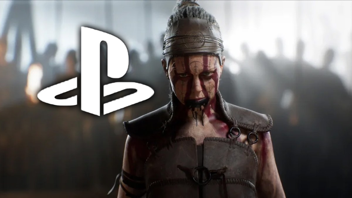 Promobild zu Senua's Saga: Hellblade 2 mit dem PlayStation-Logo