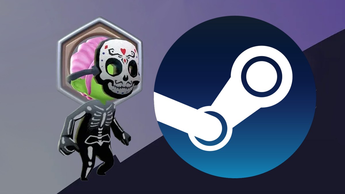 Avatar aus GeoGuessr neben dem Steam-Logo