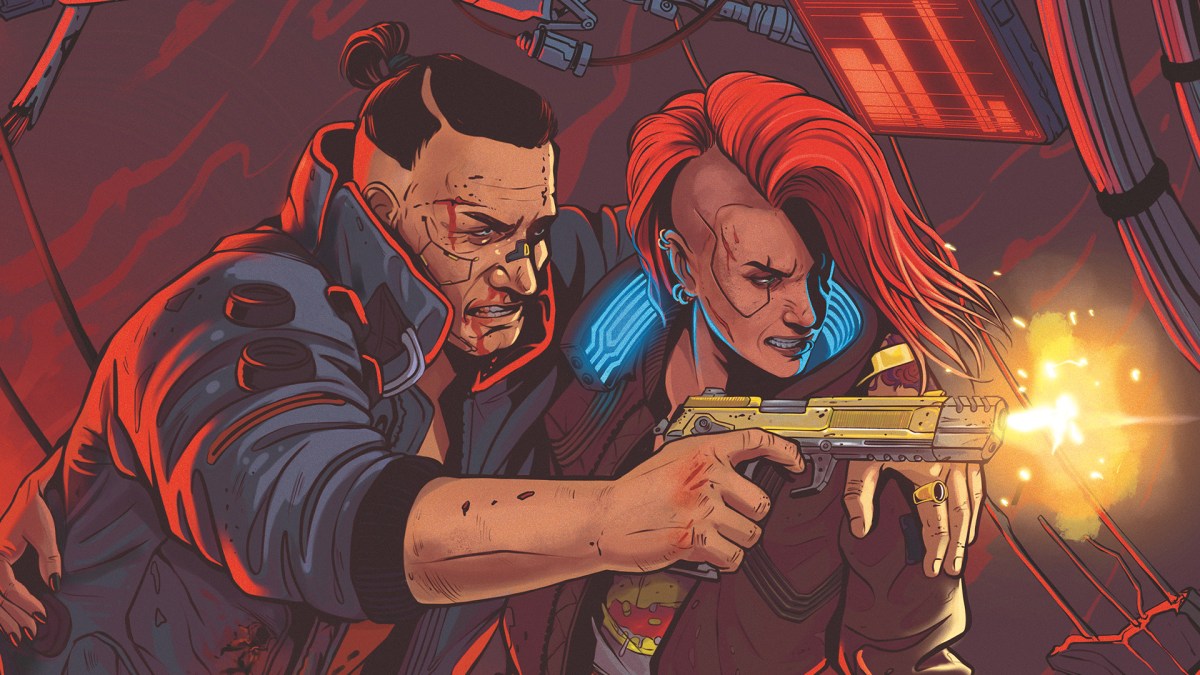 Ein Artwork von Cyberpunk 2077.