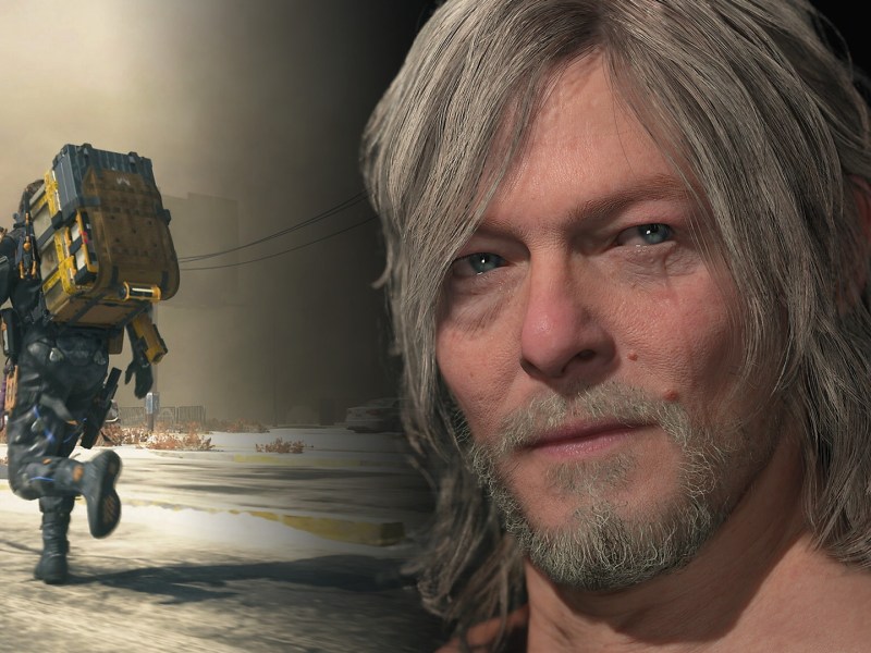 Eine Collage mit Bildern aus Death Stranding 2.