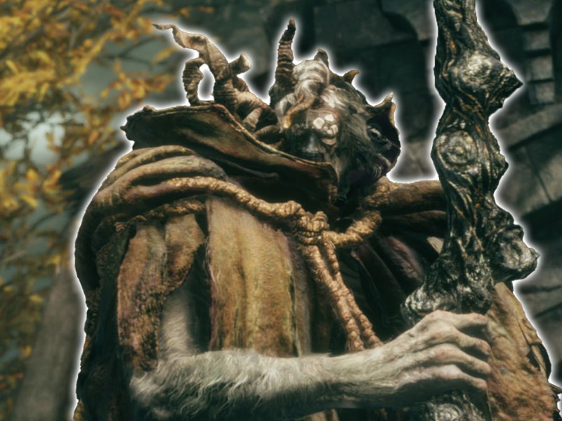 Ein Bild von Margit aus Elden Ring.