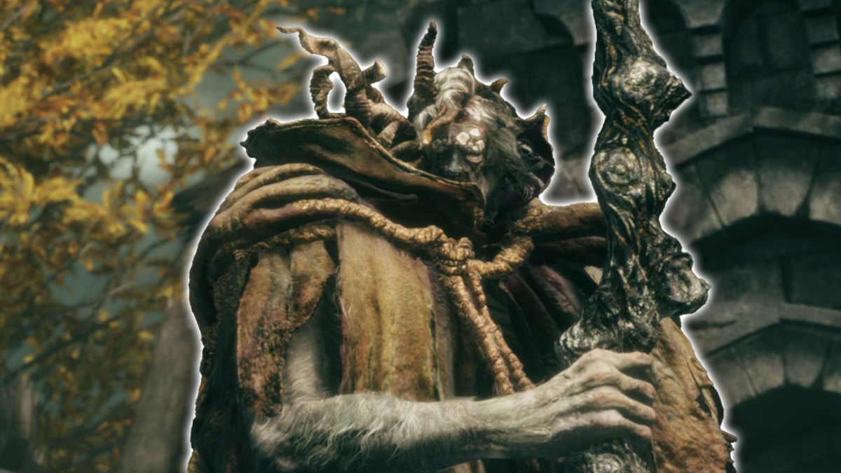 Ein Bild von Margit aus Elden Ring.