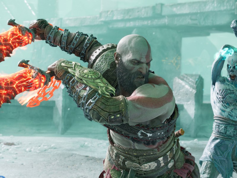 Ein Screenshot von God of War Ragnarök.
