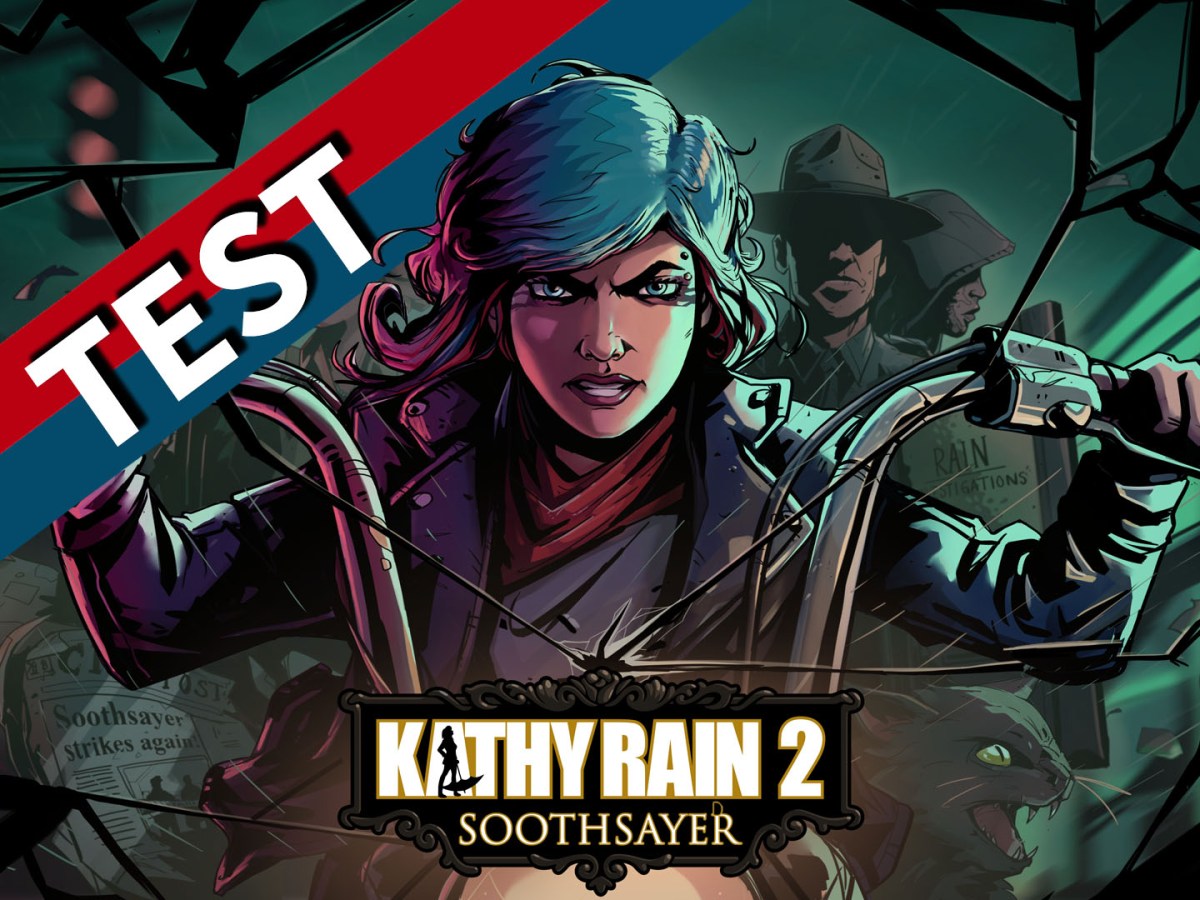 Eine Bildmontage zum Videospiel Kathy Rain 2: Soothsayer.