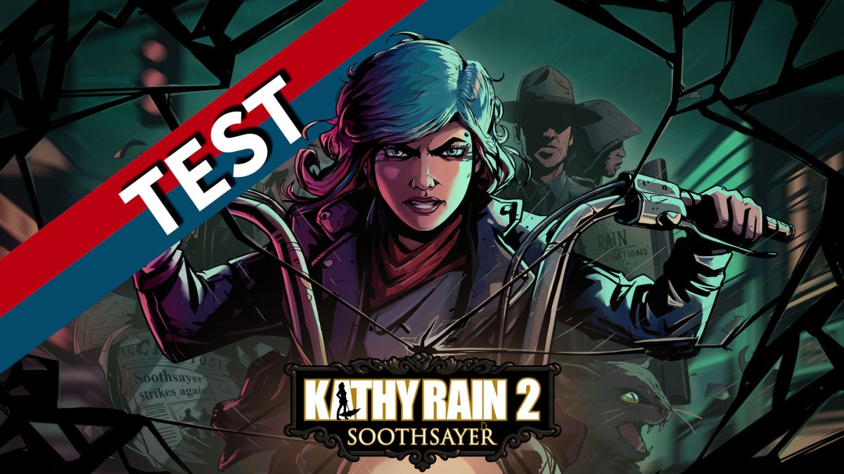 Eine Bildmontage zum Videospiel Kathy Rain 2: Soothsayer.