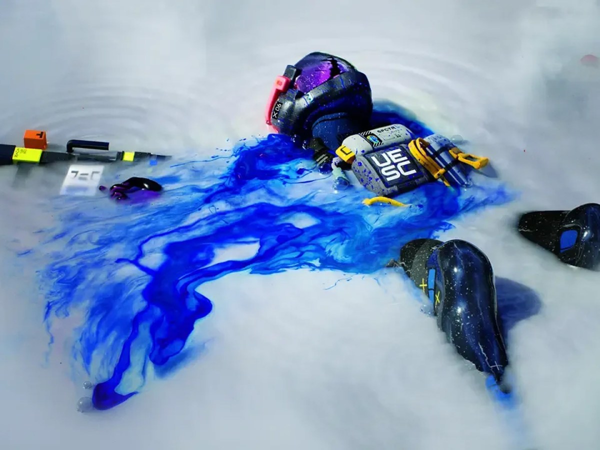 Bild zu Spiel Marathon mit einer Person in weißem Wasser