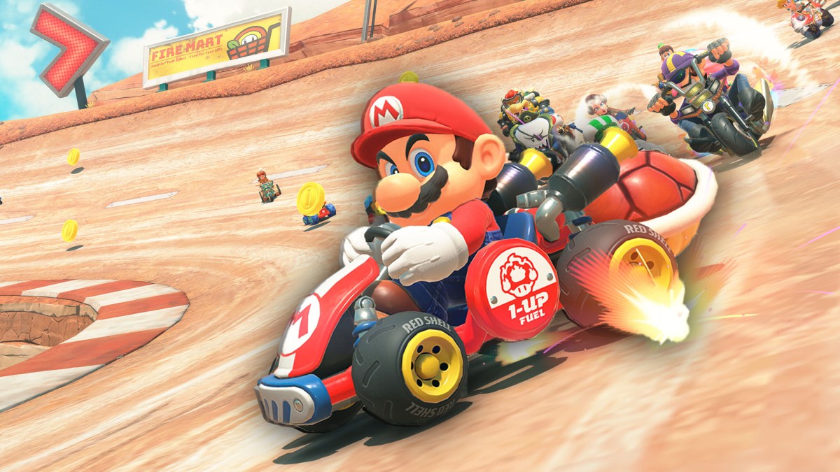 Ein Screenshot aus Mario Kart World.