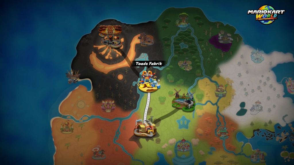 Ein Screenshot aus Mario Kart World.