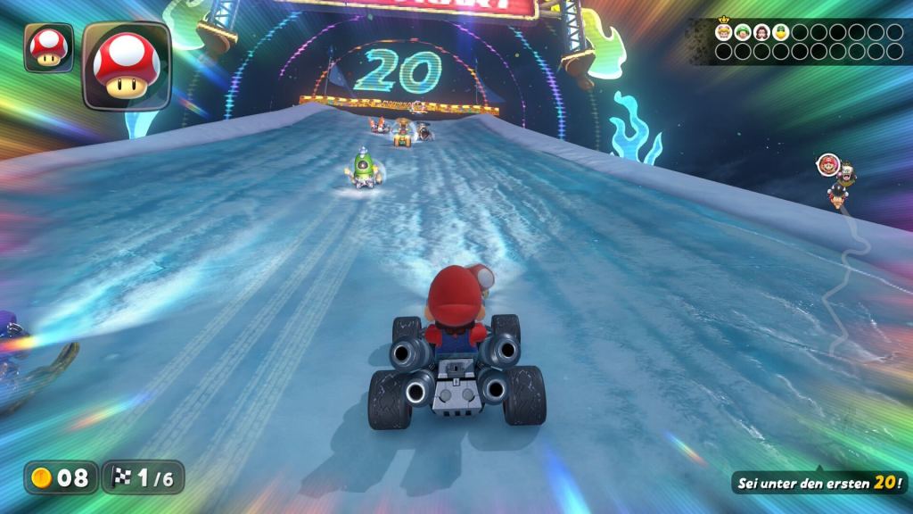 Ein Screenshot aus Mario Kart World.
