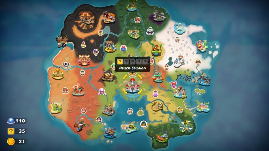 Ein Screenshot aus Mario Kart World.