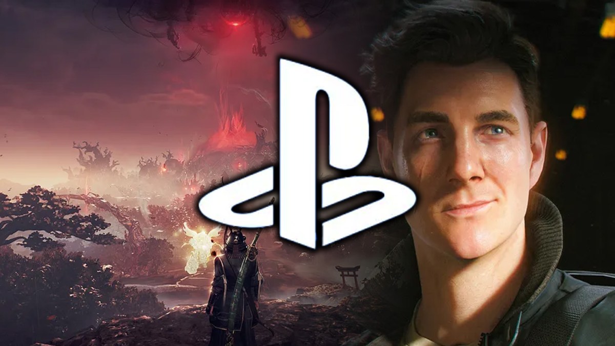 Screenshot-Collage aus Nioh 3 und 007: First Light. Davor das Logo der PlayStation.